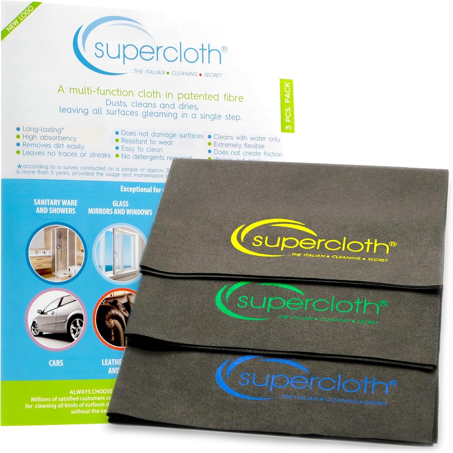 Supercloth Premium Microfiber Cleaning Cloths for All-Purpose Use