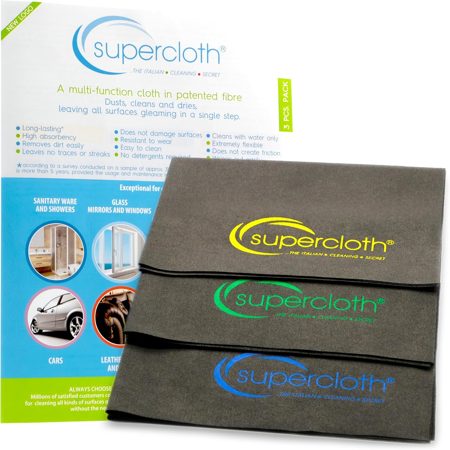 Supercloth Premium Microfiber Cleaning Cloths for All-Purpose Use