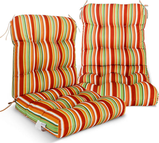 EAGLE PEAK Tufted Outdoor/Indoor Chair Cushions, Set of 2