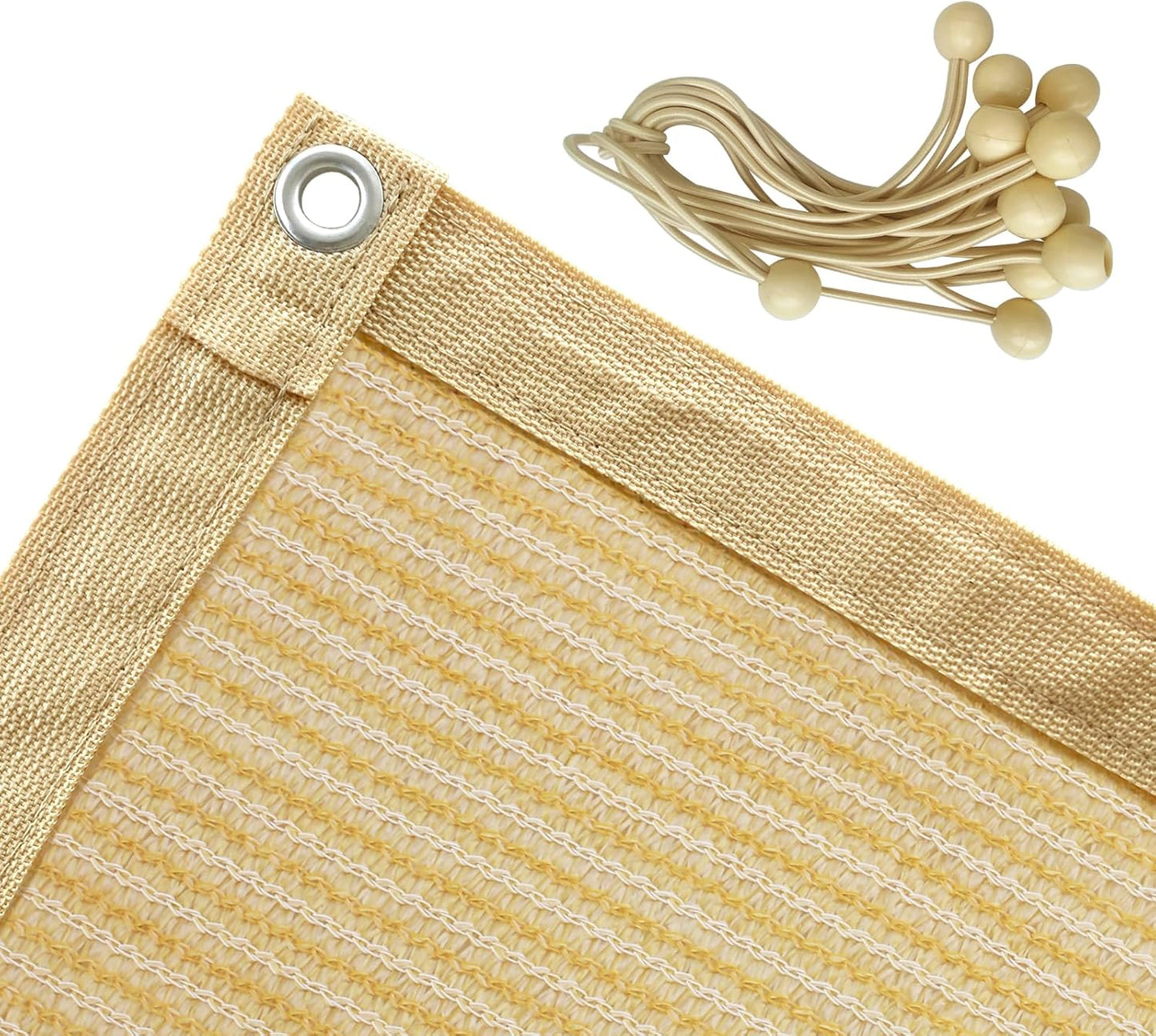 Shatex 90% Sun Shades for Patios - Durable Shade Fabric 10x20ft