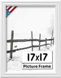 White 17x17 Picture Frame.75 in Wide - Clean White Wall Decor