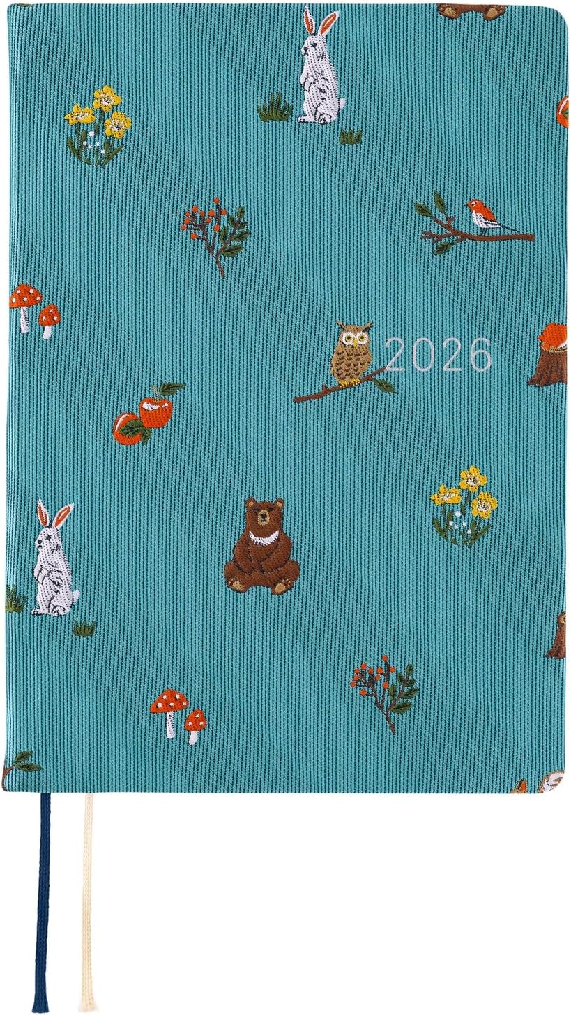 Hobonichi Techo HON A6 2026 Planner: Bow & Tie In the Forest