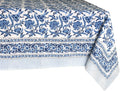 Midnight Bloom 100% Cotton Rectangle Tablecloth 60 x 108 in - Durable