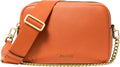 Bryant Medium Double Zip Pebbled Leather Crossbody for Women - Chain
