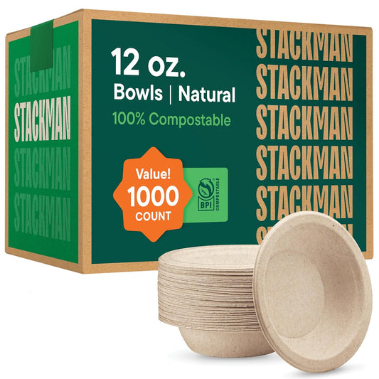 100% Compostable Paper Bowls for Eco-Friendly Dining Needs