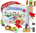 Educational Building Blocks for Kids Ages 3+ - 72-Piece Montessori Set
