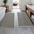 MIULEE Set of 2 Waffle Bathroom Runner Rugs for Comfort