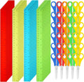 PerKoop 200 Pcs School Supplies - Bulk Student Scissors & 12 in Rulers
