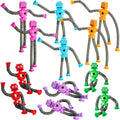 Telescopic Suction Cup Robot Toys 12-Pack - Sensory Pop Tubes for Kids