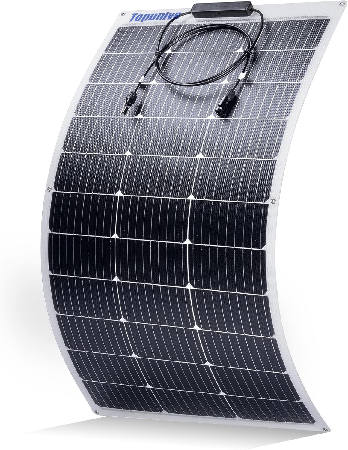 100W 12V Flexible Solar Panel for Marine RV Trailer Boat Use