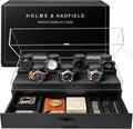 Premium 7 Slot Watch Box for Men - Large Wooden Display Case