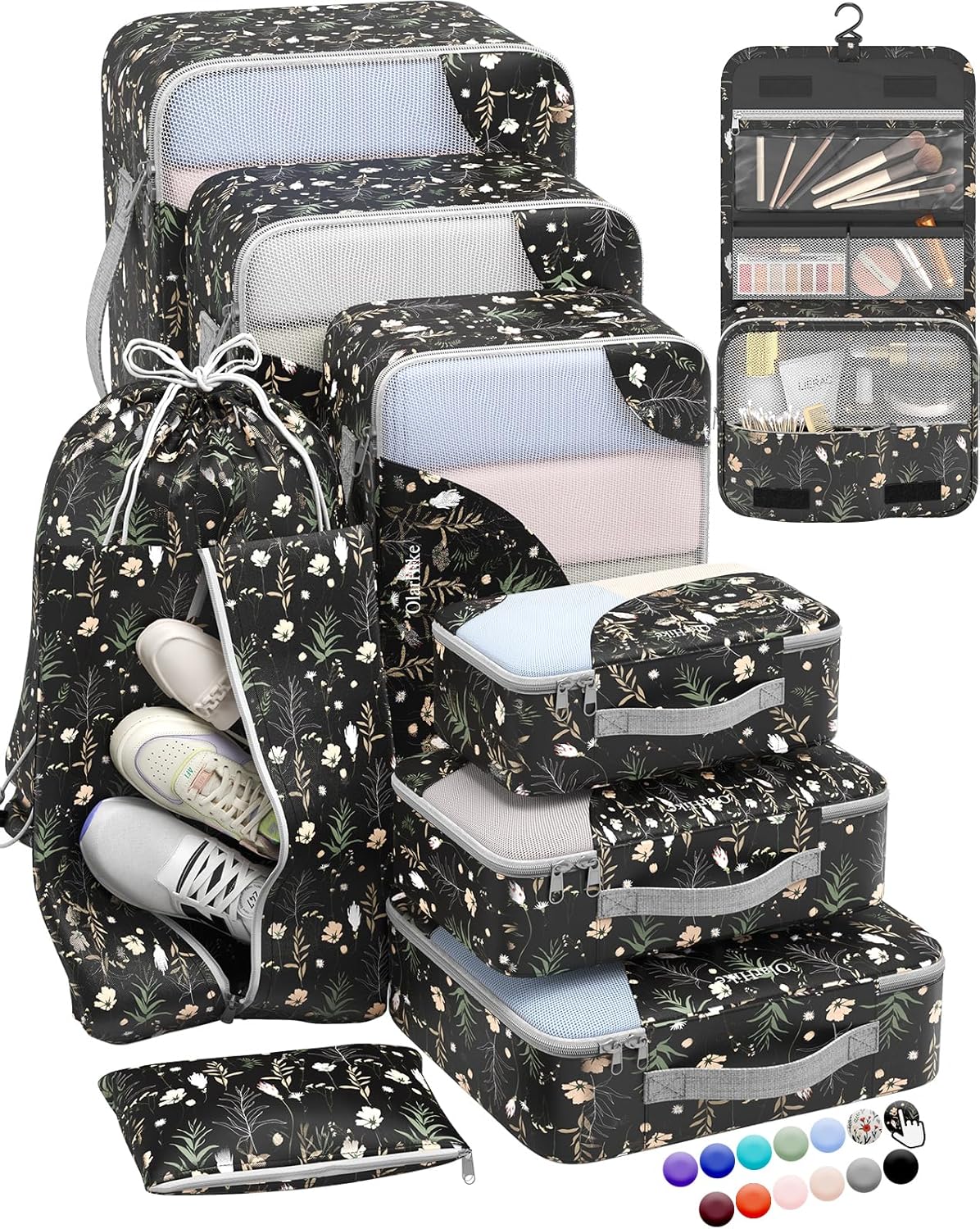 OlarHike Packing Cubes Set for Travel - Durable Organizers