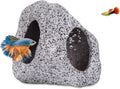 Aquarium Decorations Cave Fish Tank Rock Hideout - Natural Ceramic