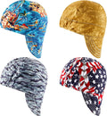 Welding Cap 4 Pack Cotton Flame Resistant Caps - Mesh Sweat Wicking