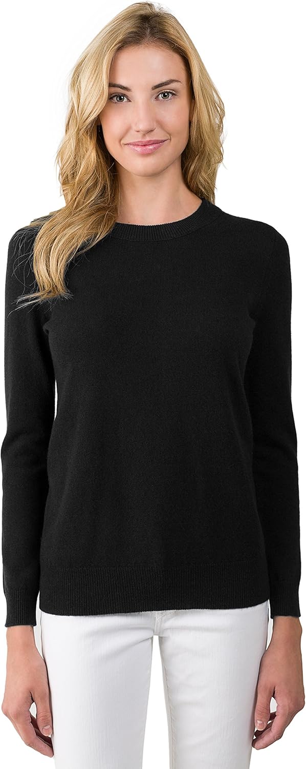 Luxurious 100% Pure Cashmere Crew Neck Sweater for Women