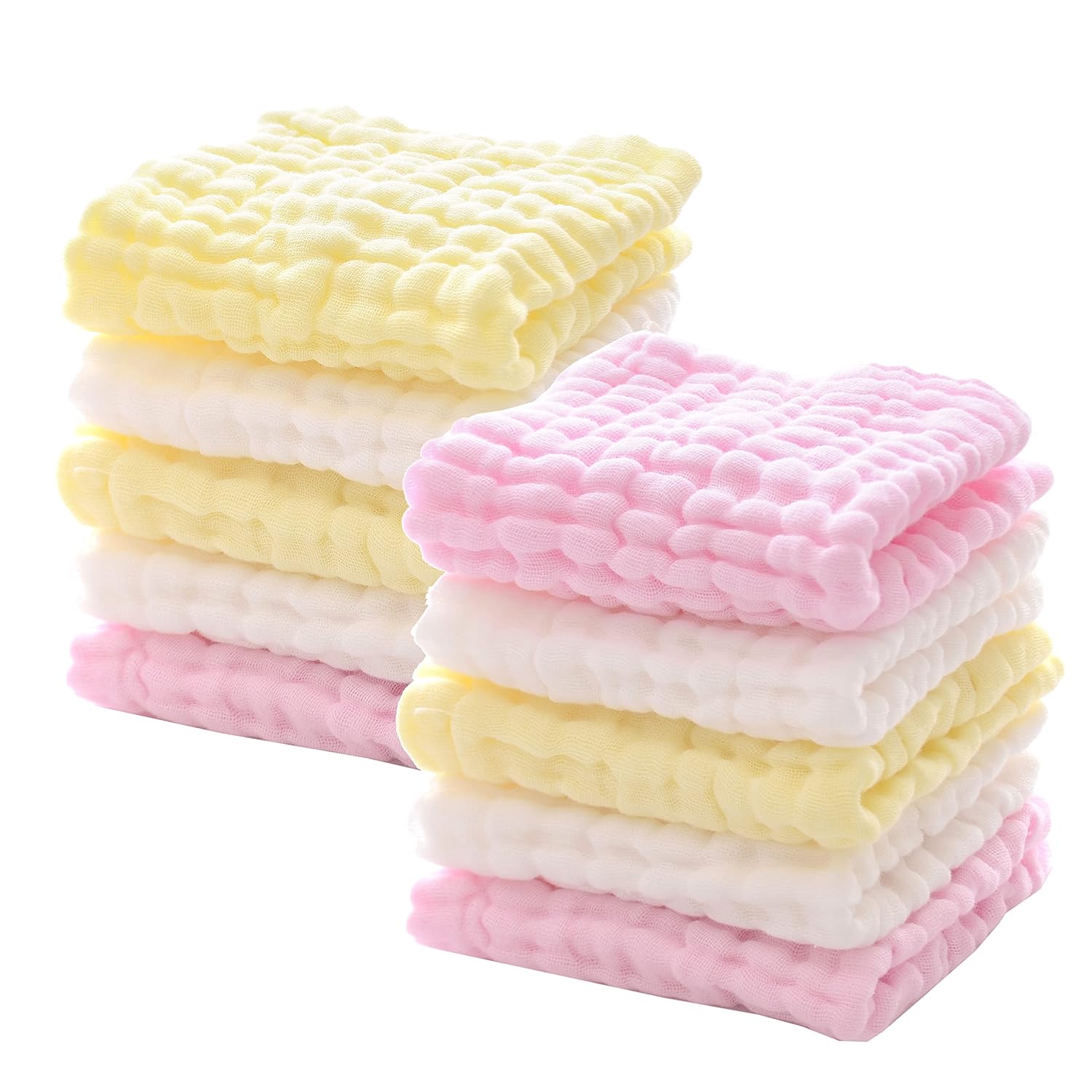 Soft Natural Cotton Baby Washcloths - Gentle on Sensitive Skin