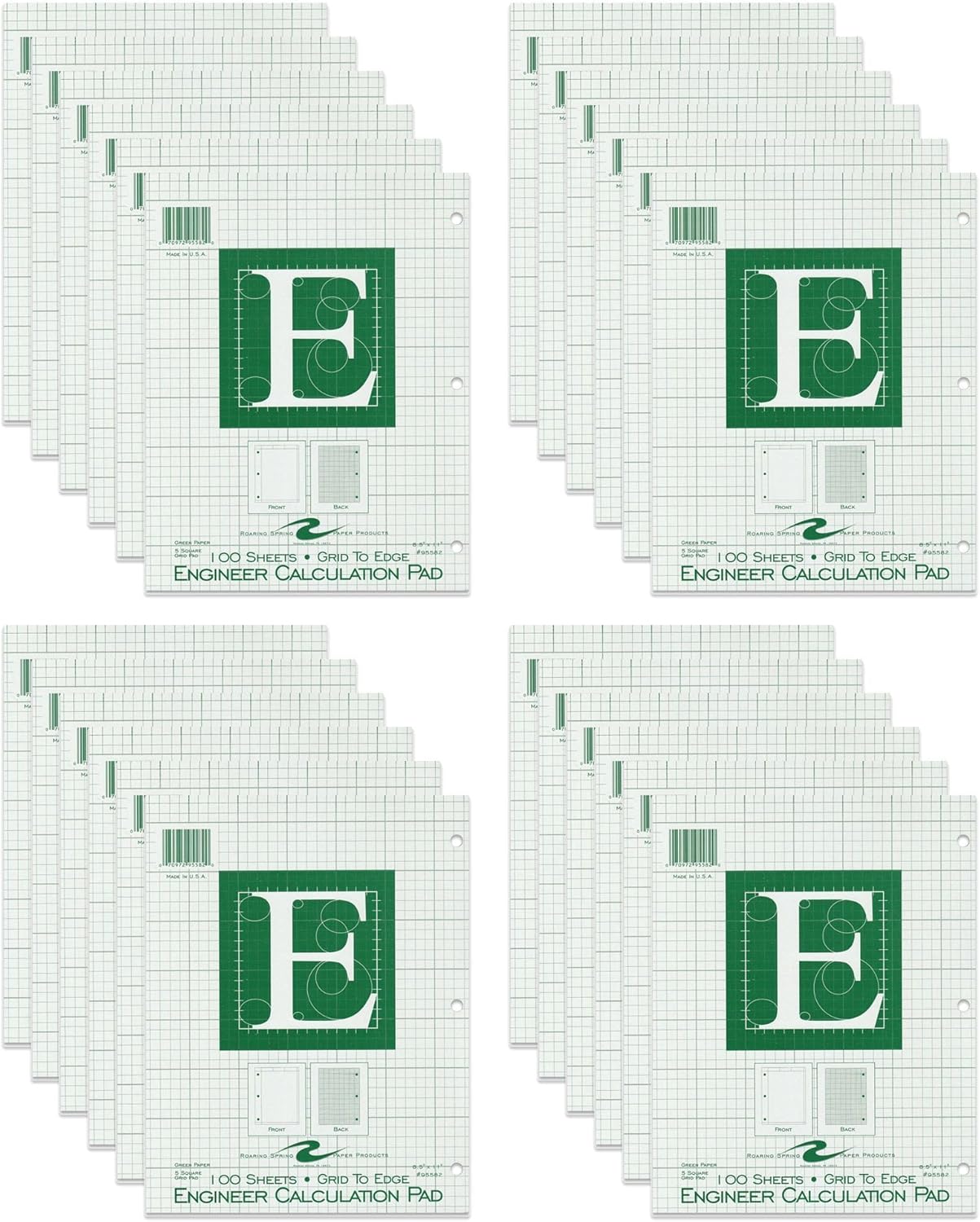 Roaring Spring Engineering Pad with 5x5 Grid for Precision Work