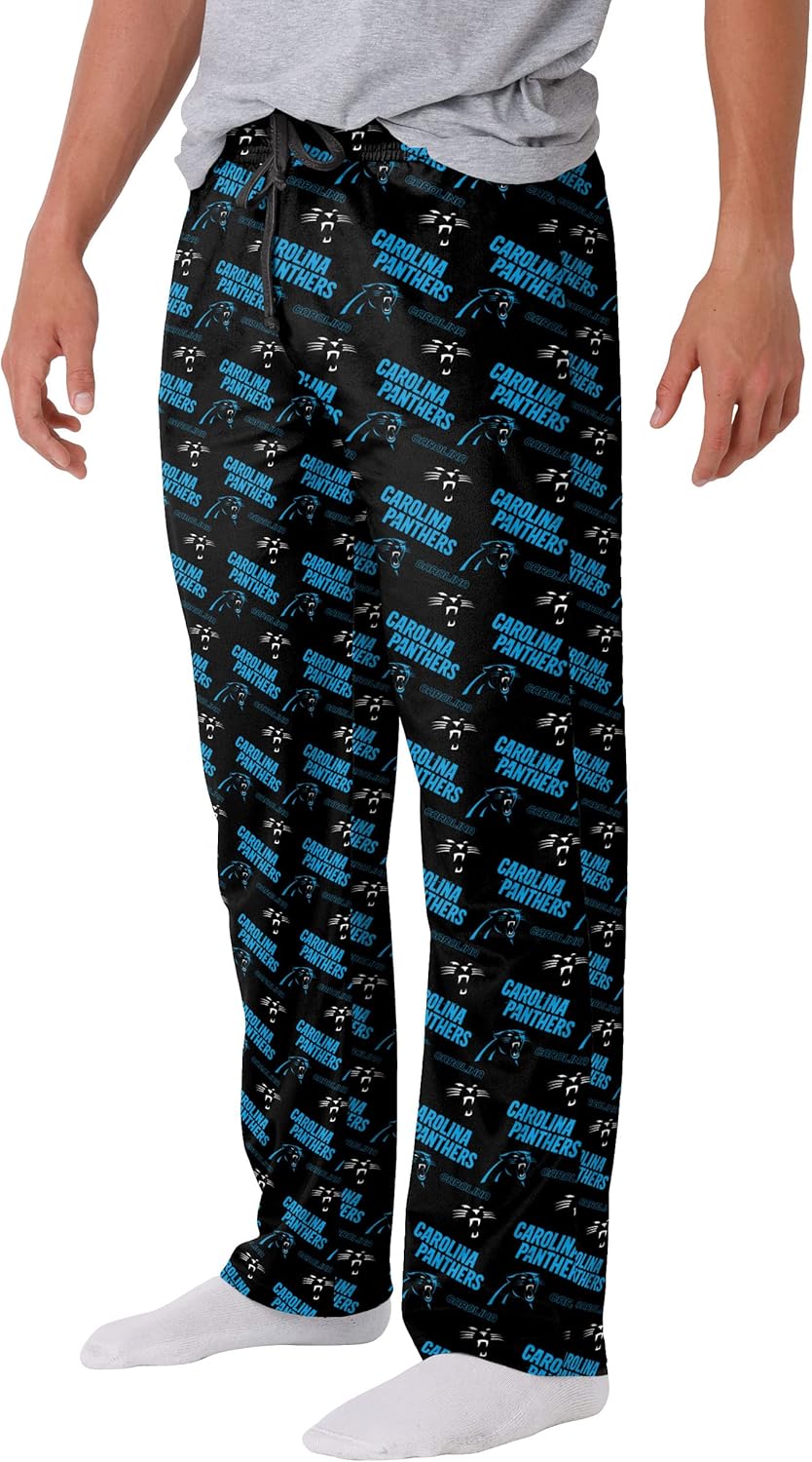 FOCO Men's NFL Team Logo Repeat Print Lounge Pants for Comfort