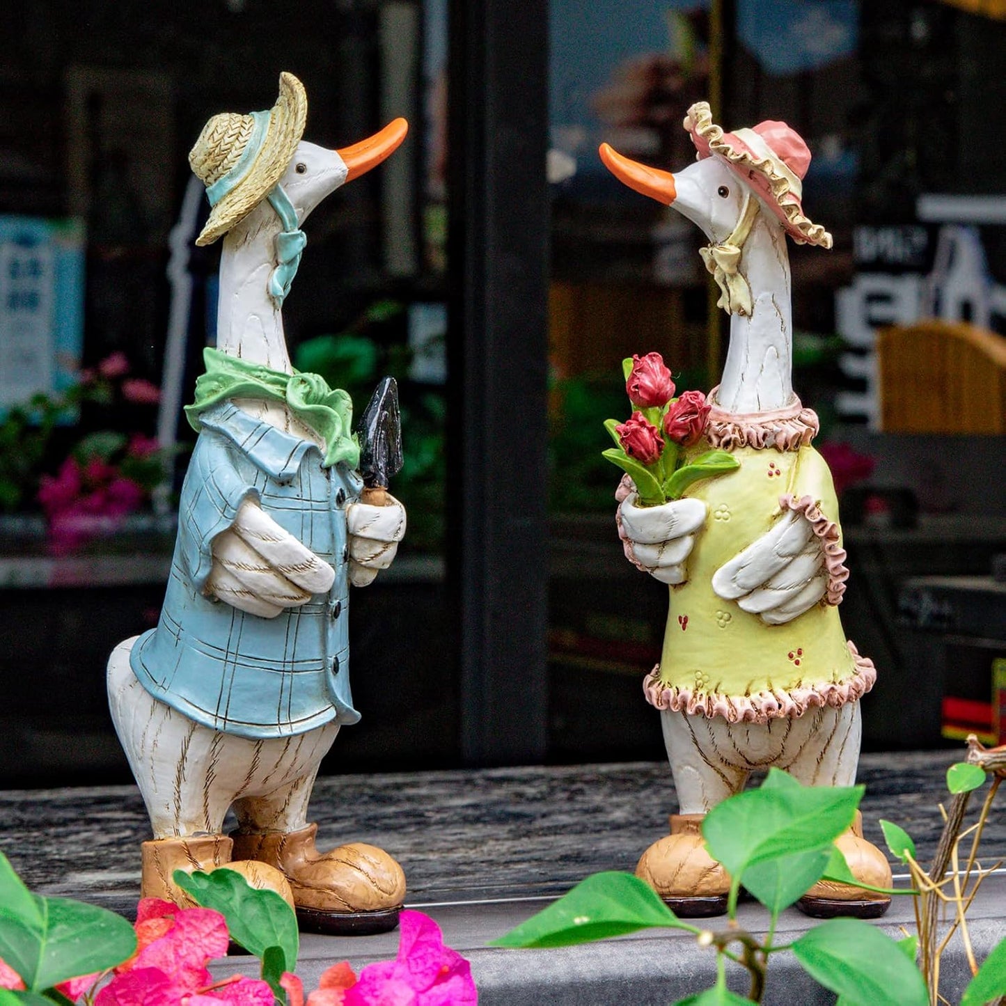 Funny Cartoon Duck Garden Statues for Indoor and Outdoor Decor