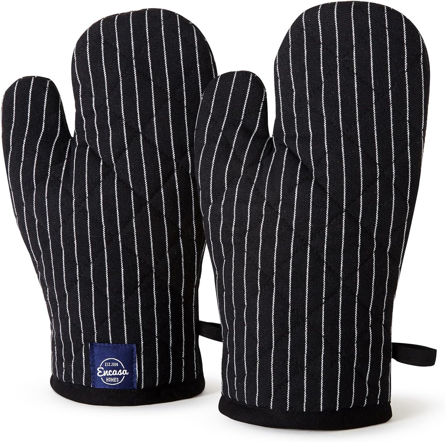 Encasa Homes Heat Resistant Oven Gloves - 12 Long, Protect Hands While Baking & Cooking - 2 pc Set
