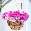 LaLaGreen Hanging Planter for Outdoor Plants 16 in 2-Pack - Rustic