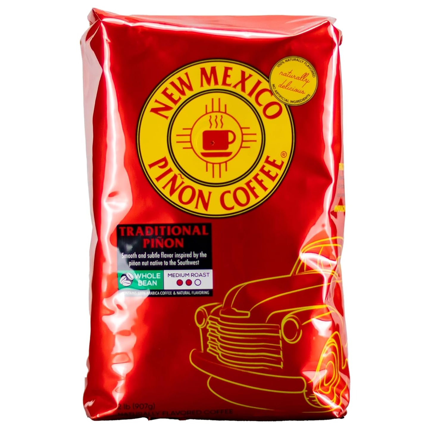 New Mexico Pinon Coffee: Naturally Flavored Whole Bean Delight