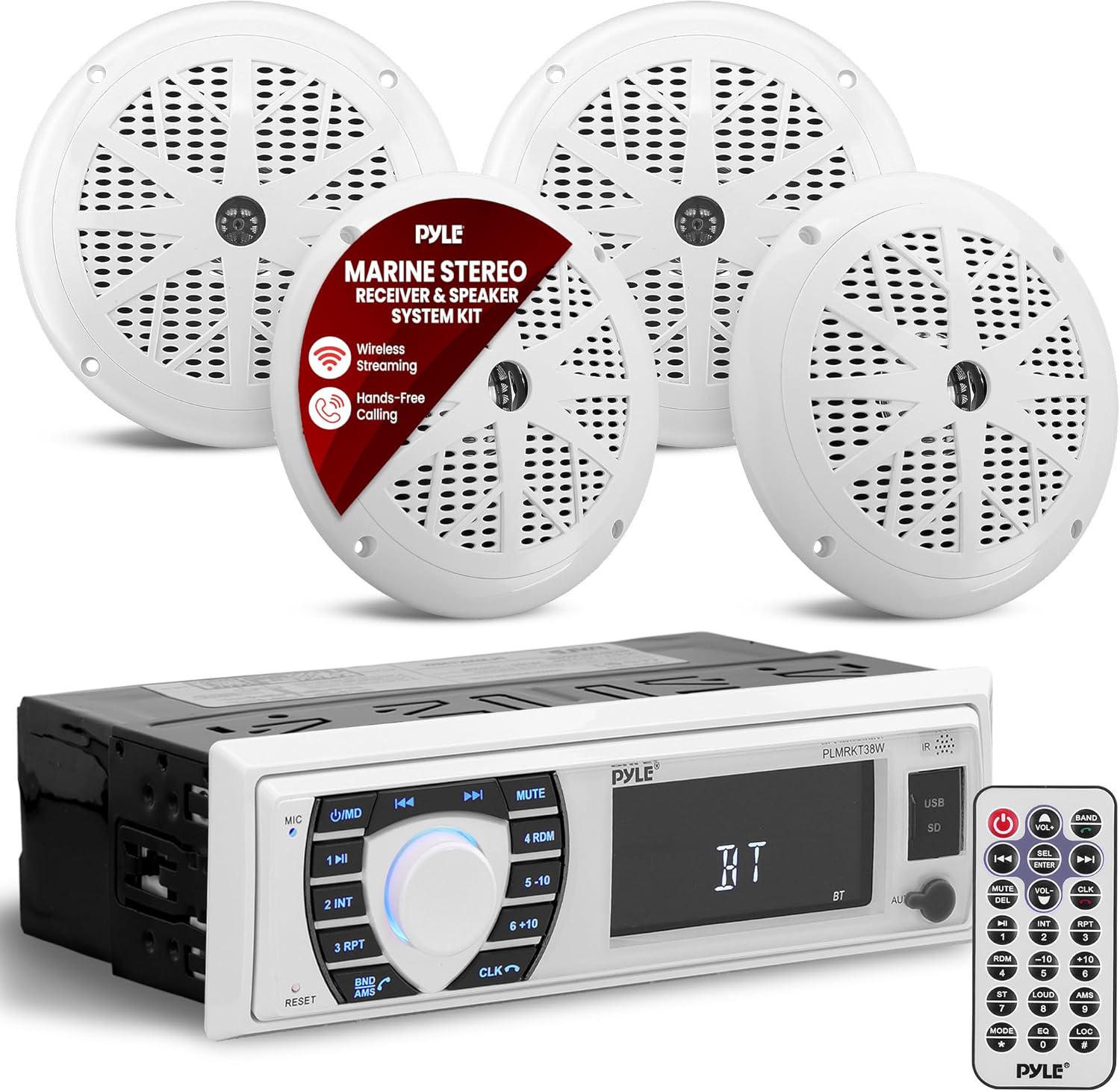 Bluetooth Waterproof Marine Speaker Set by Pyle