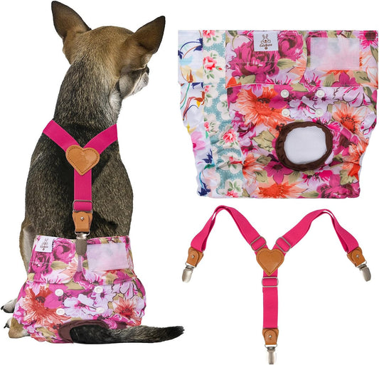 Reusable Doggy Diapers 3 Pack - Ideal for Periods!