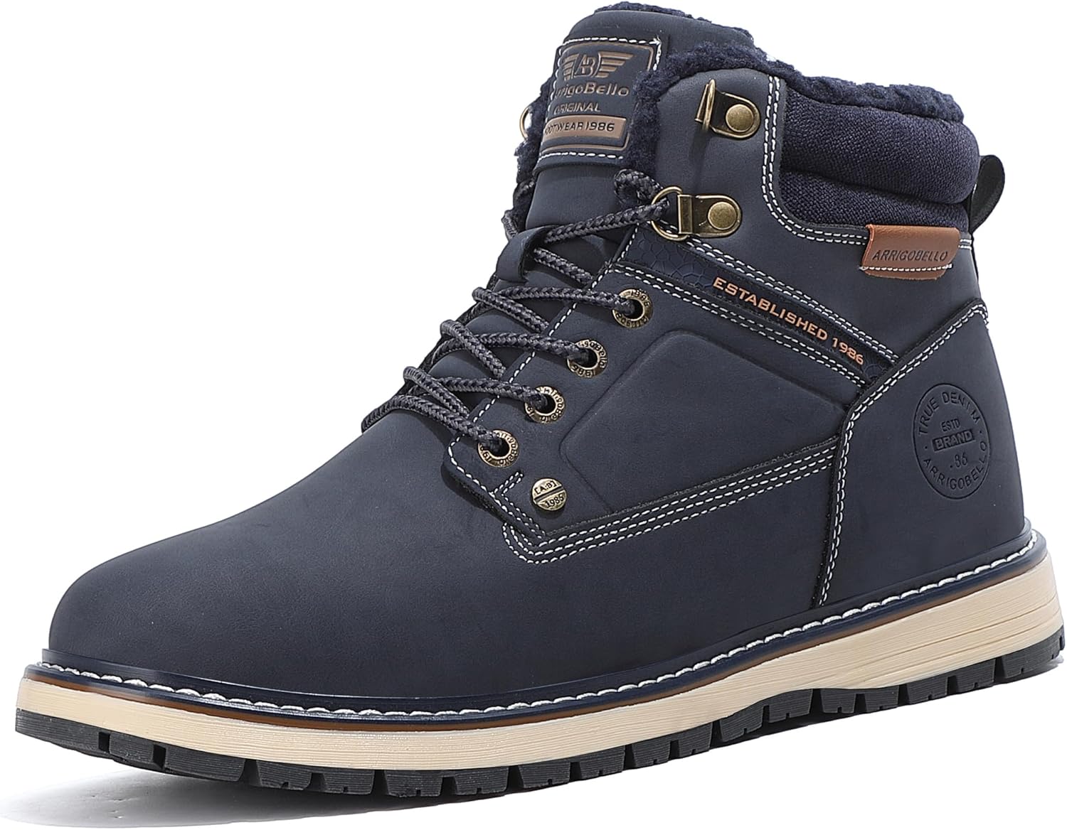 ARRIGO BELLO Mens Winter Boots for Warmth and Comfort