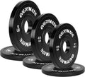 Black Fractional Change Plates Set 1.25LB 2.5LB 5LB - Rubber Coated