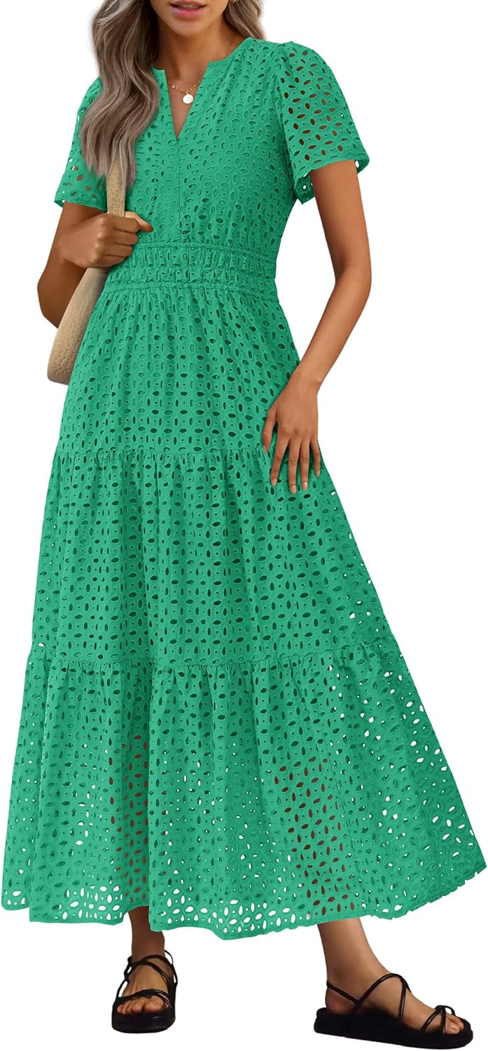 PRETTYGARDEN Womens Summer Maxi Dress for Beach Vacations