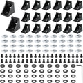 20 Set Black 4040 Series Aluminum Extrusion Profile Connector
