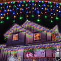 504LED 50ft Christmas Lights - 12 Modes Multicolor Icicle String