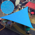 11 ft x 20 ft Blue Triangle Waterproof Shade Sail - UPF50