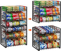 3-Tier Stackable Can Rack Organizer for Pantry - Adjustable Can