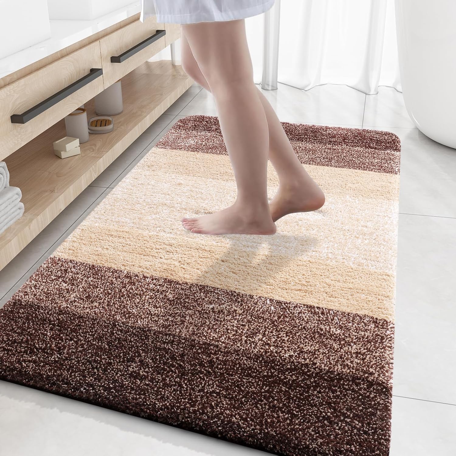 Extra Soft Microfiber Bath Rug Mat 59x35 for Ultimate Comfort
