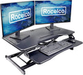 Electric Standing Desk Converter 37.4in Motorized Sit Stand Riser