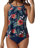 Tummy Control Tankini Ruffle High Waisted Swimsuit - Slimming Fit