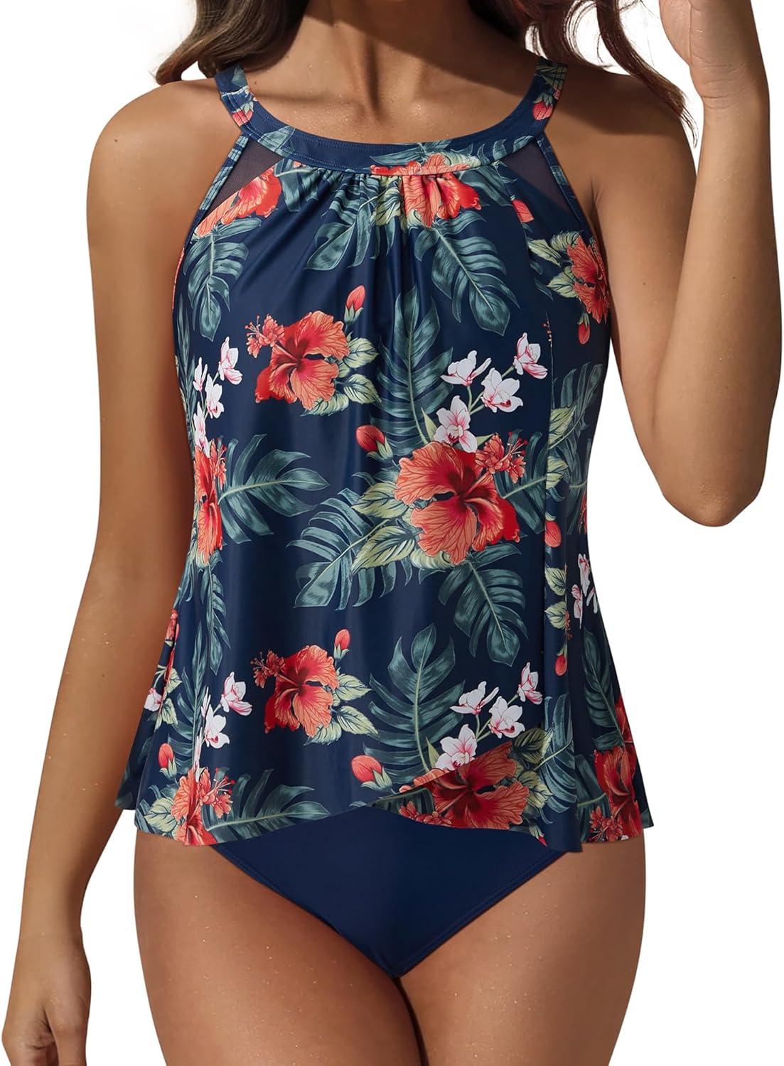 SUUKSESS Women Tummy Control Tankini Swimsuit for Summer Fun