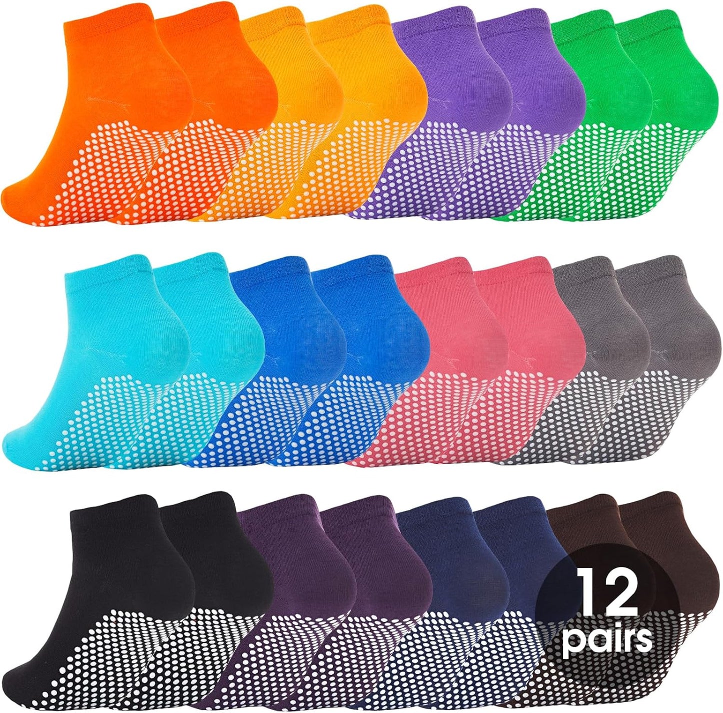 Non-Slip Grip Socks for Pilates & Yoga by WANZHIHUI