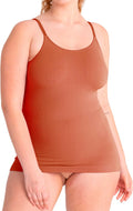 Womens Scoop Neck Cami Body Shaper - High Compression Tummy Control