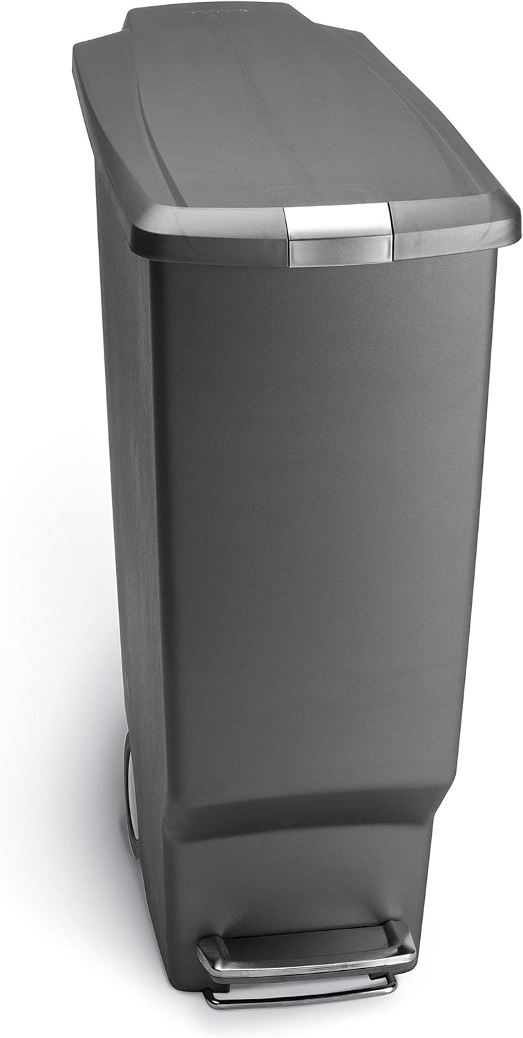 simplehuman 40 Liter Slim Kitchen Step Trash Can with Lock