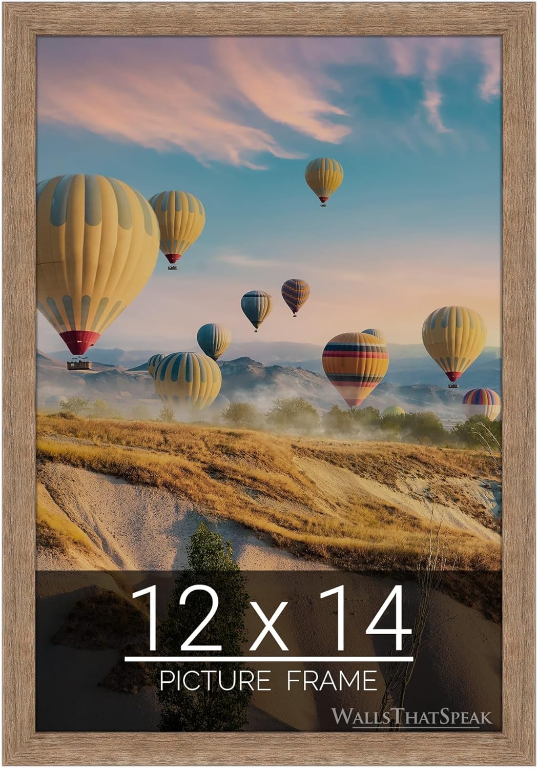 12x14 Brown Barnwood Picture Frame for Puzzles and Photos