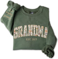 Personalized Floral Grandma Sweatshirt - Perfect Mother's Day Gift!