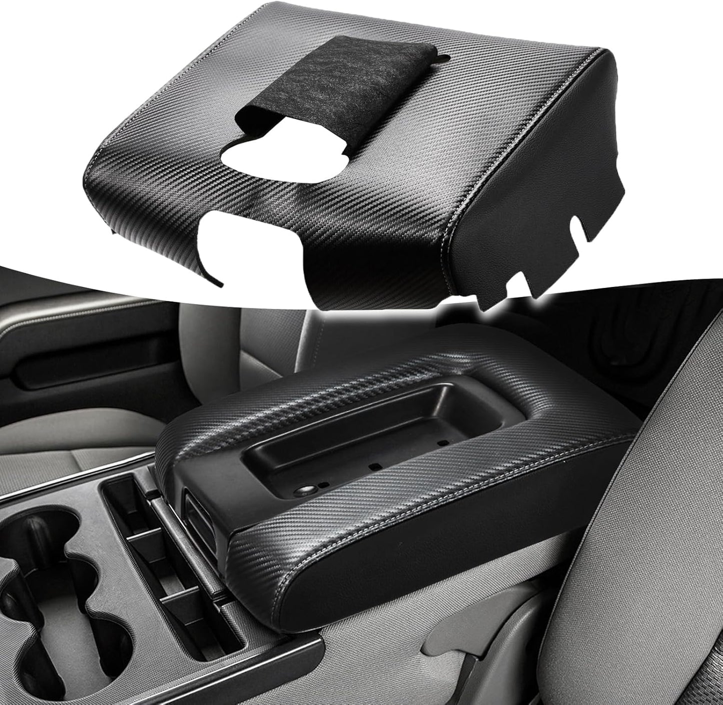 KBH Center Console Armrest Cover Replacement for Silverado & Sierra