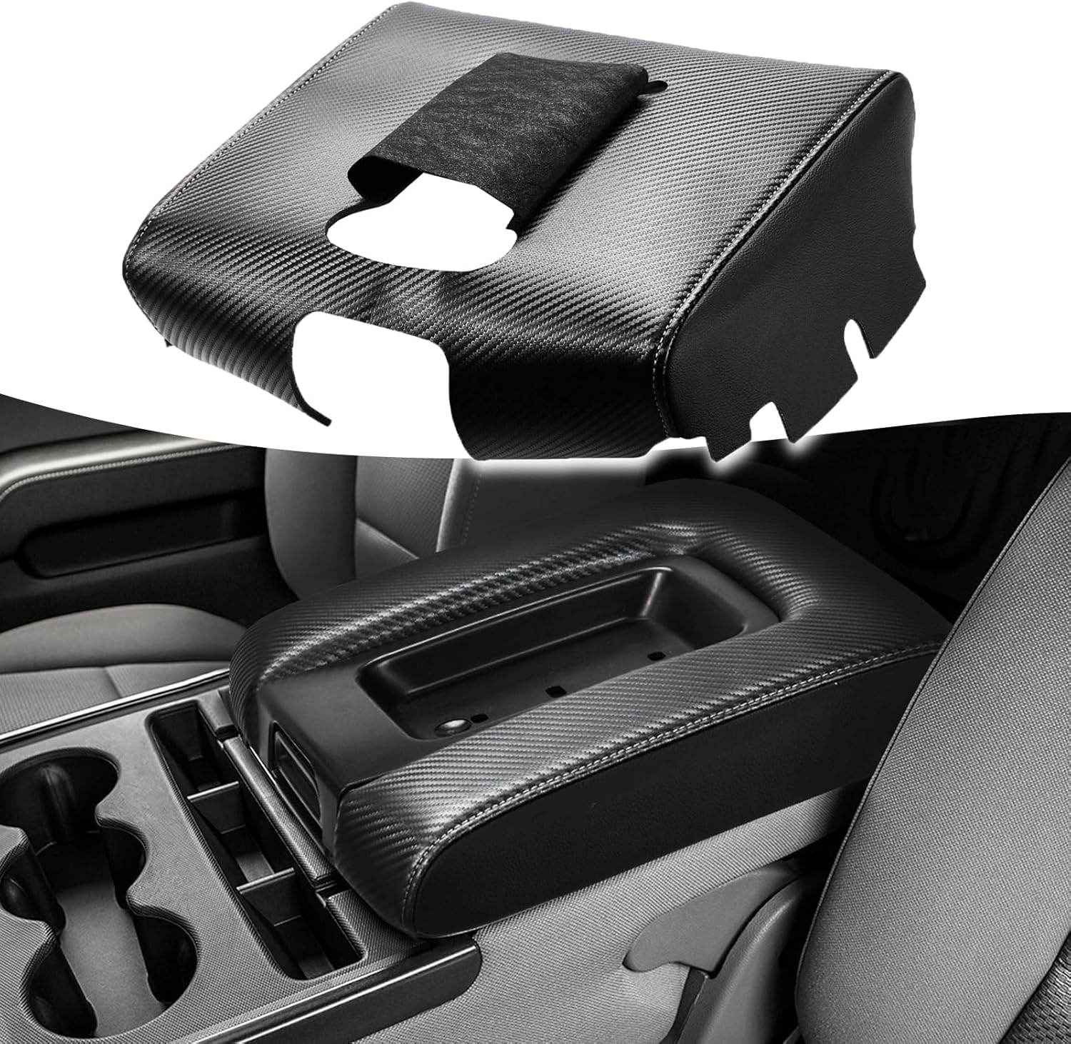 KBH Center Console Armrest Cover Replacement for Silverado & Sierra
