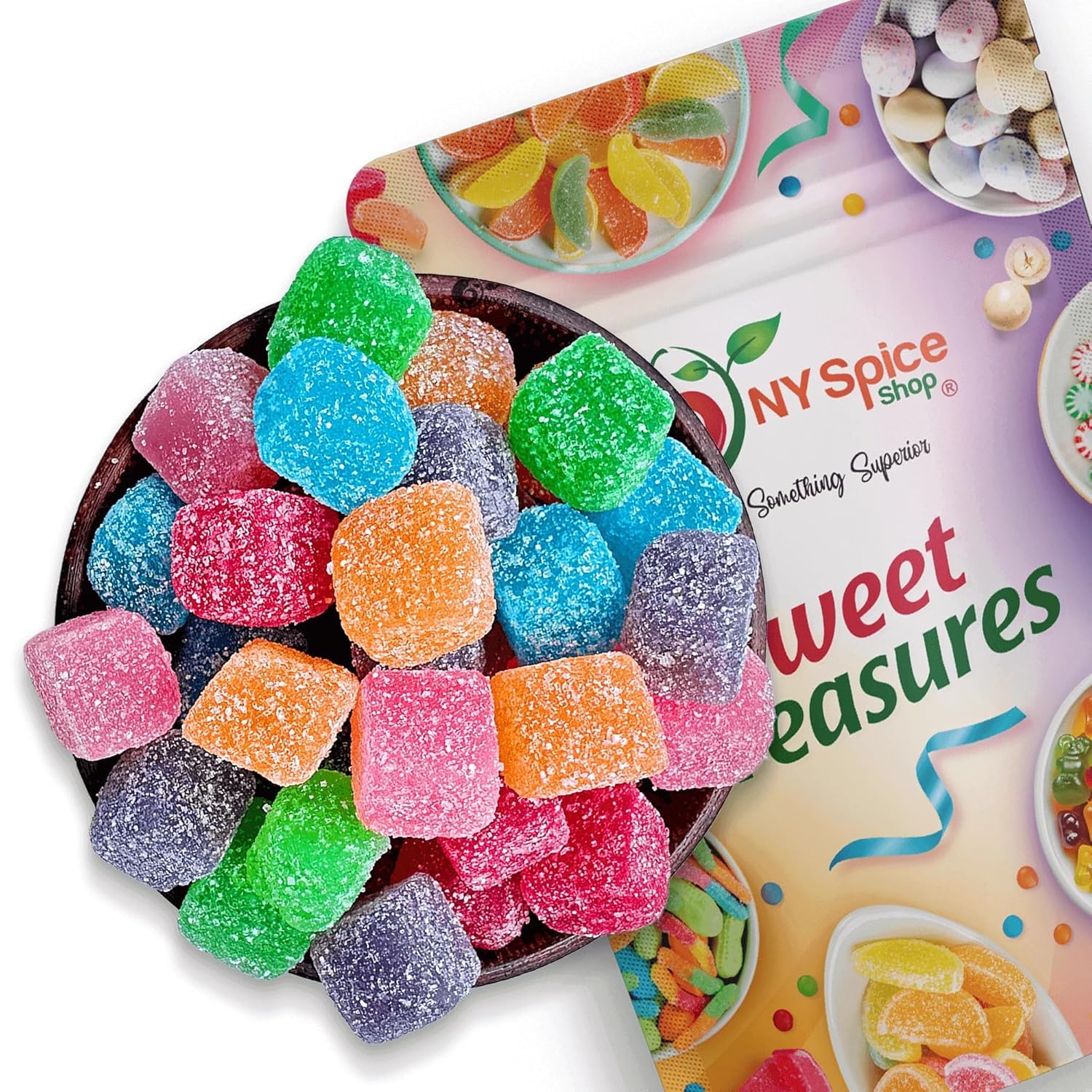 Sour Gummy Cubes Candy - 3 Pound Chewy Gummies Delight