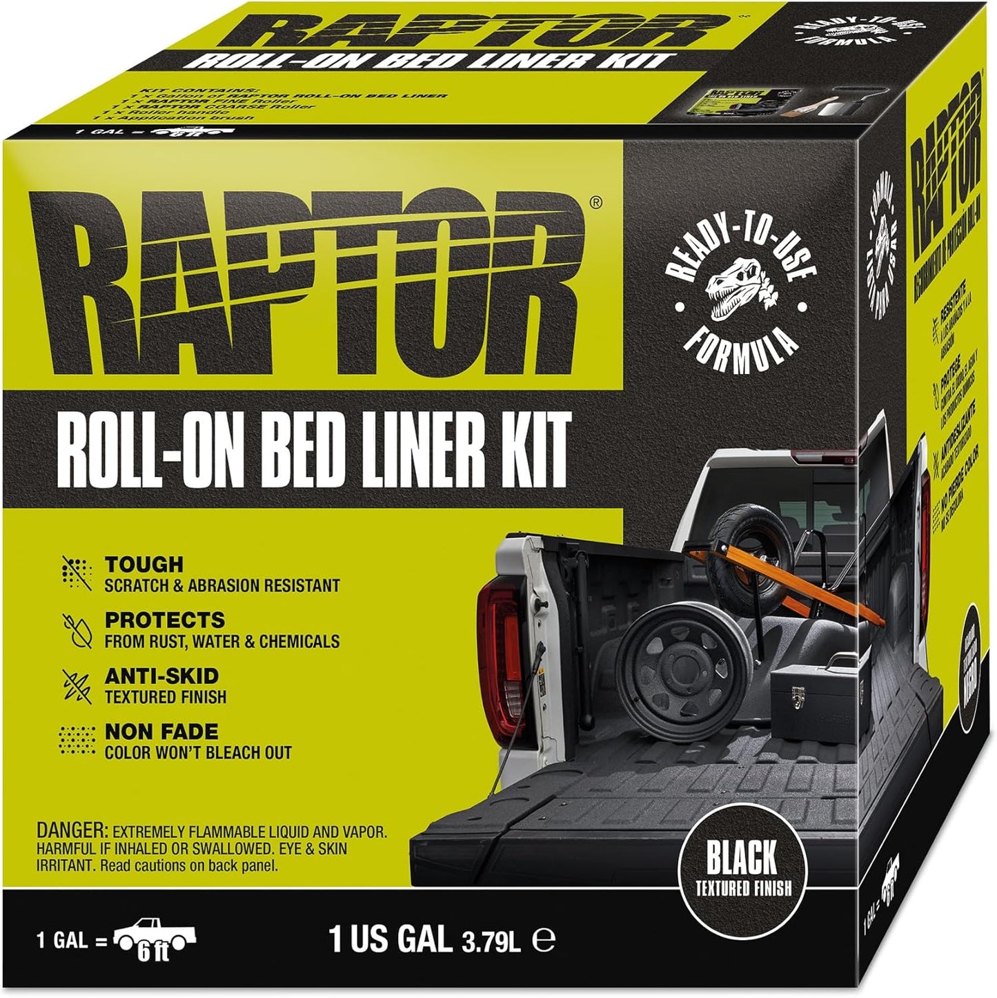 Raptor Roll-On Bed Liner Kit for Durable Truck Bed Protection