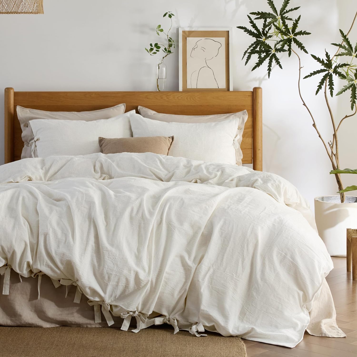 Bedsure Striped Duvet Cover King Size for Ultimate Comfort
