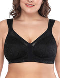 Full Coverage Plus Size Minimizer Bra for Women - Floral Support